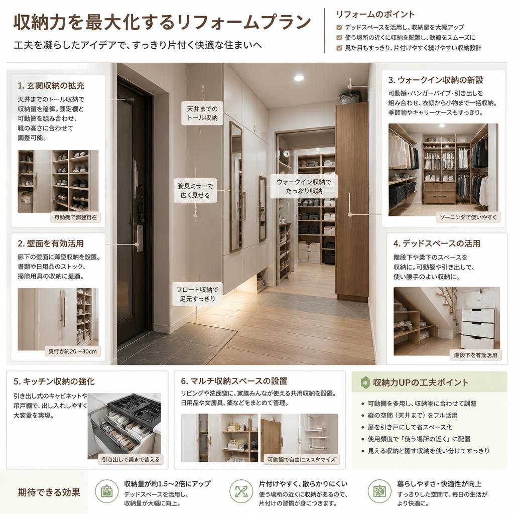 4. 収納力向上に必要な工夫