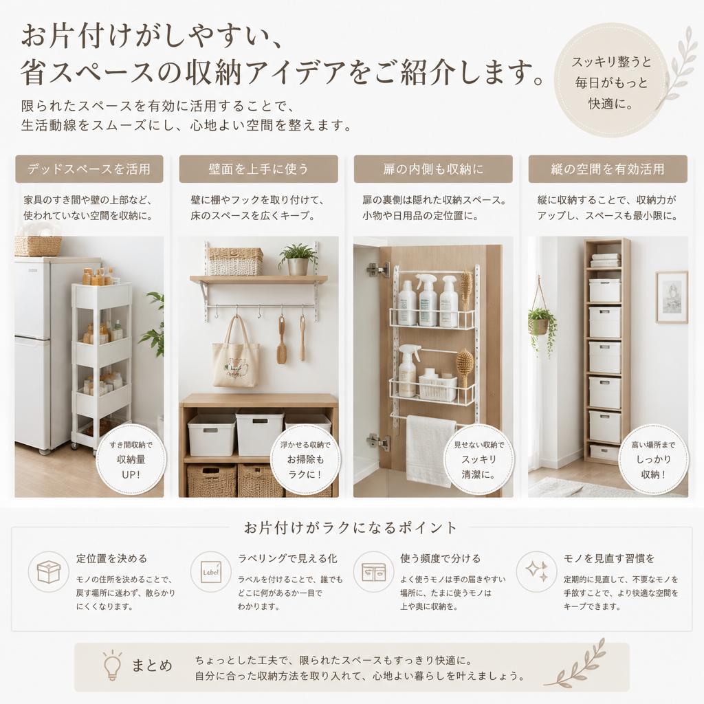 使いやすく、省スペース収納の提案