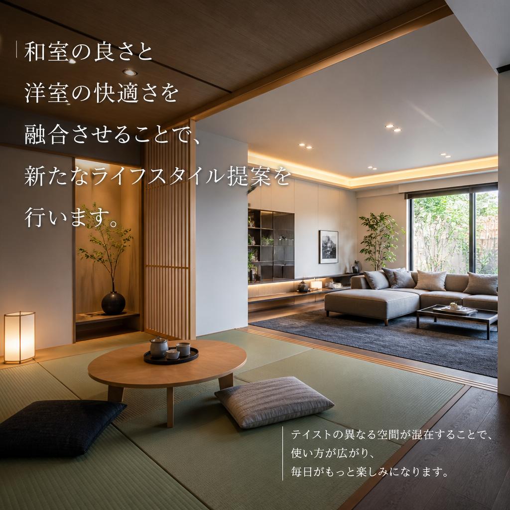 和室と洋室の融合