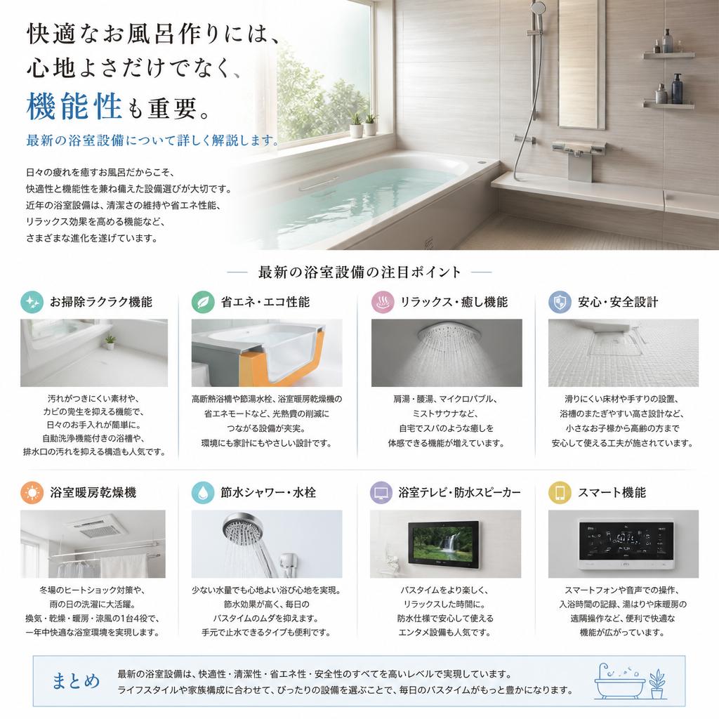 4. 快適な浴室の特徴とは？
