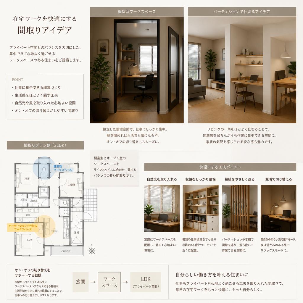 プライベートとのバランスを取る間取り