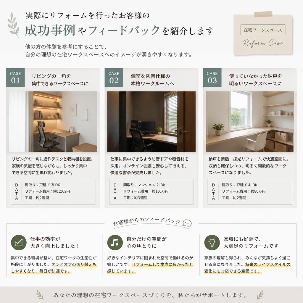 成功事例とお客様の声