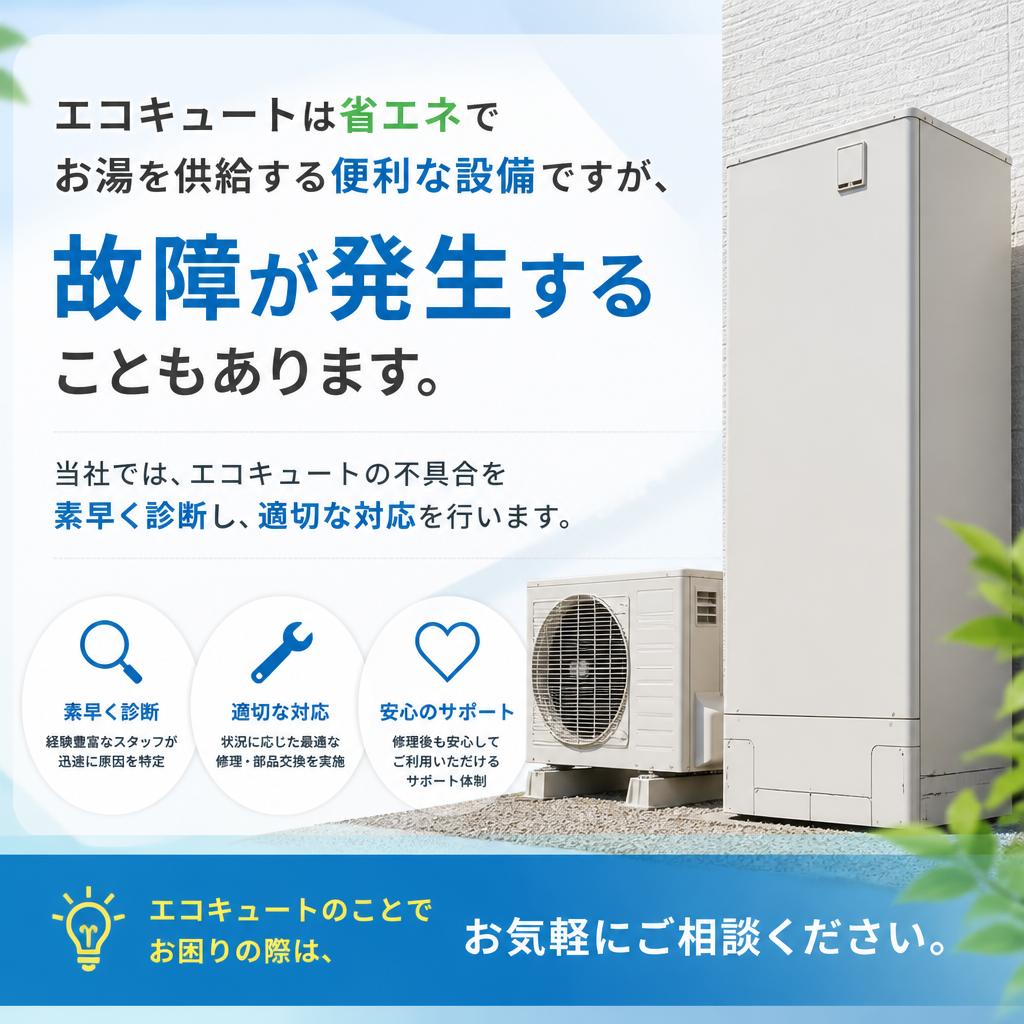 エコキュートのトラブルシューティング