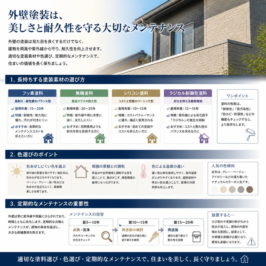 外壁塗装の工夫で家を美しく保つ