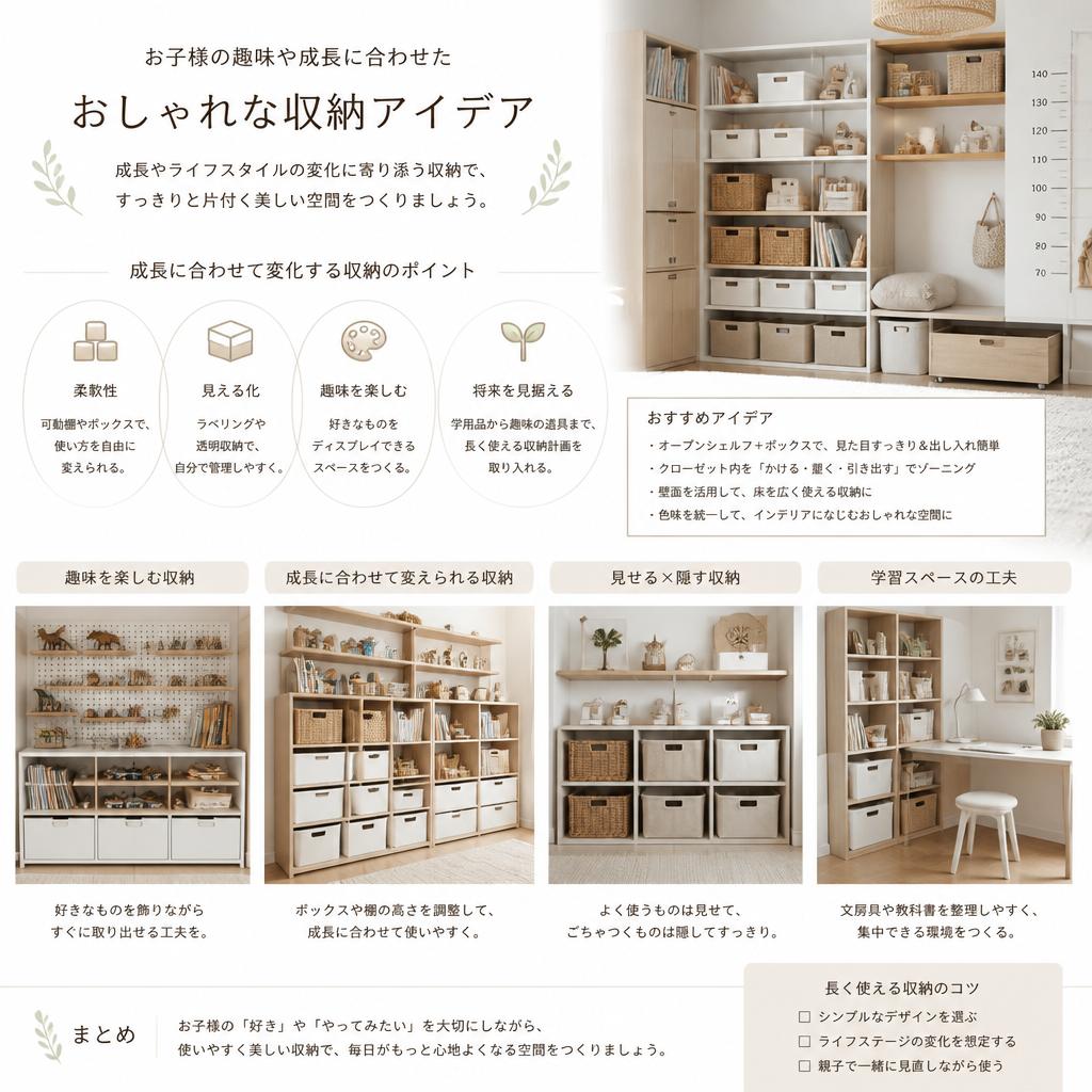 スタイリッシュで実用的な収納アイデア