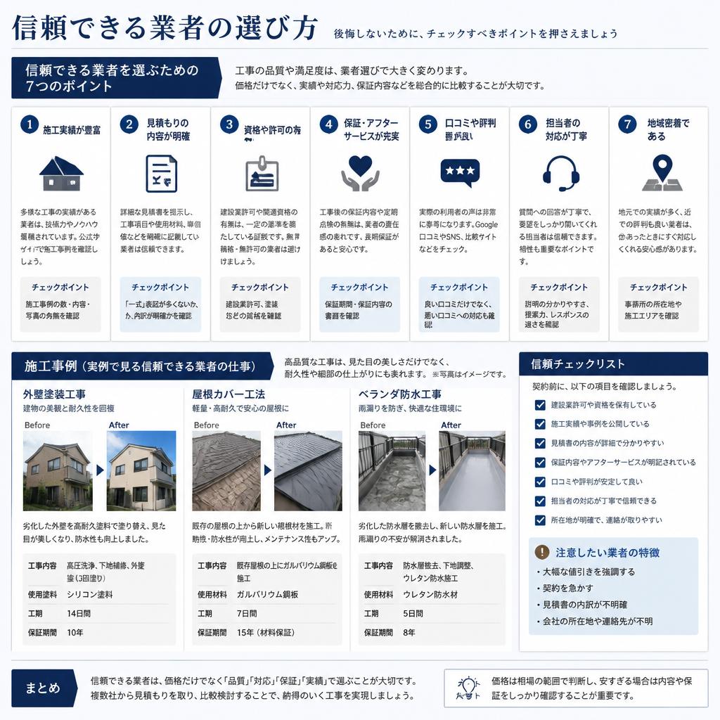 安心の業者選び