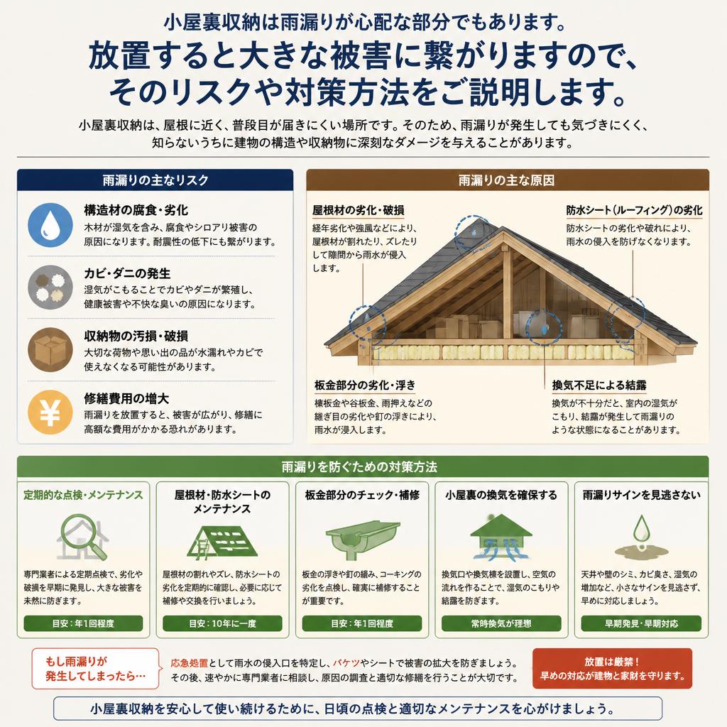 雨漏り修理の重要性