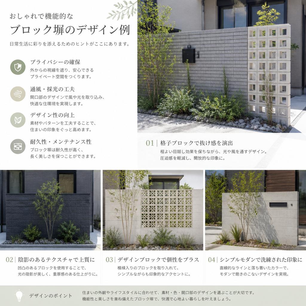 3. 塀のデザインバリエーション