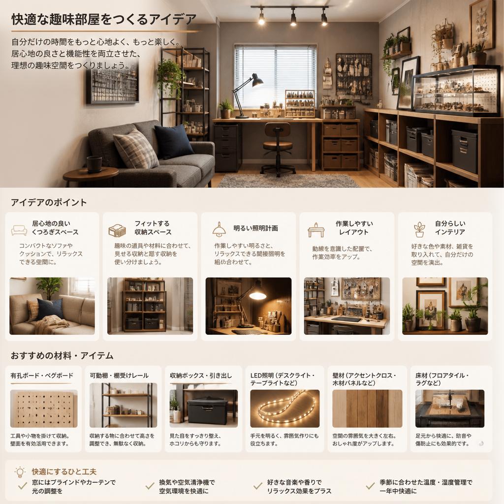 快適な空間のためのアイデア