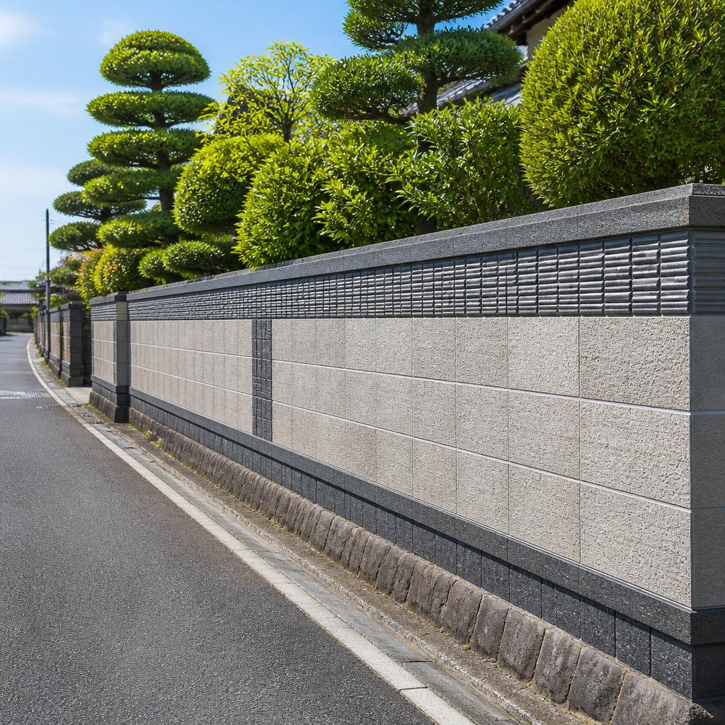 佐賀市諸富町のブロック塀を見違えるほど美しく！